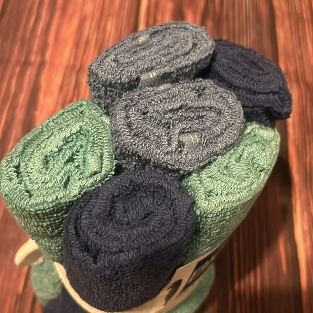 The Big One Set of 6 Washcloths New